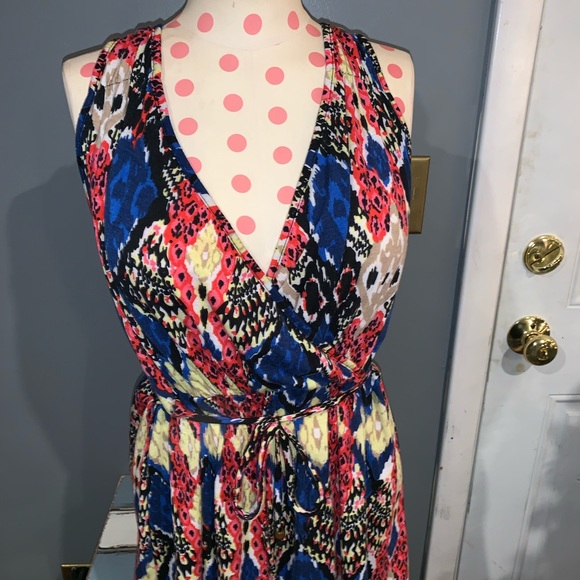 GORGEOUS PRINTED MAXI DRESS SZ XL - Picture 3 of 8